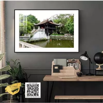 Tranh treo tường đẹp Phong cảnh Hà Nội xưa in trên vải Canvas Kích thước: 90*60 cm P/N: AZ1-0994-KN-CANVAS-90X60