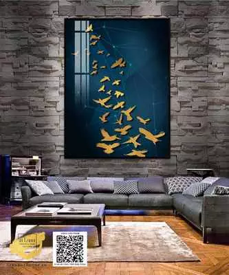 Tranh Decor vải Canvas giá rẻ trang trí phòng khách Size: 100X150 cm P/N: AZ1-0801-KN-CANVAS-100X150