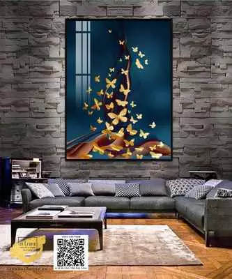 Tranh treo tường Decal nhập khẩu giá rẻ trang trí phòng khách Size: 60*90 cm P/N: AZ1-0803-KN-DECAL-60X90