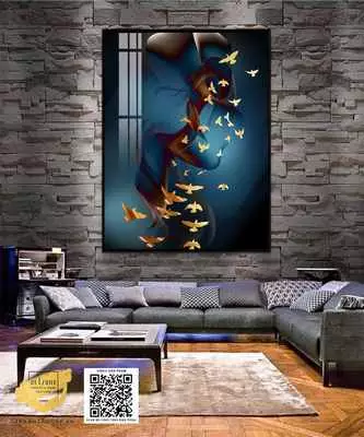 Tranh treo tường vải Canvas hiện đại Decor phòng khách 80X120 cm P/N: AZ1-0804-KN-CANVAS-80X120