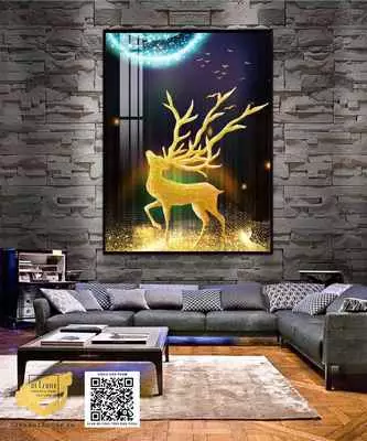 Tranh vải Canvas trang trí phòng khách đẹp 80X120 cm P/N: AZ1-0837-KN-CANVAS-80X120