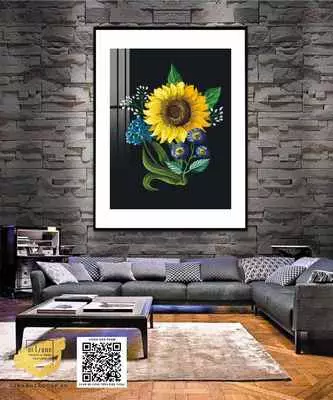 Tranh hoa lá in trên vải Canvas treo tường Nhà liền kề Cao cấp 40*60 cm P/N: AZ1-0913-KN-CANVAS-40X60
