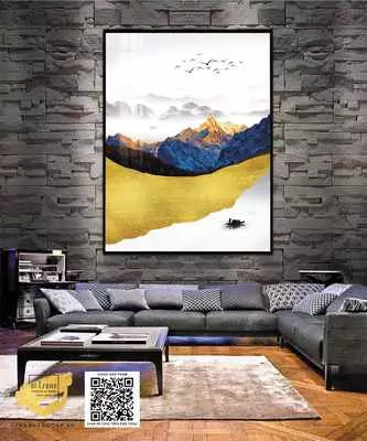 Tranh phong cảnh treo tường Canvas Phòng khách Nhẹ nhàng Size: 100*150 P/N: AZ1-0850-KN-CANVAS-100X150