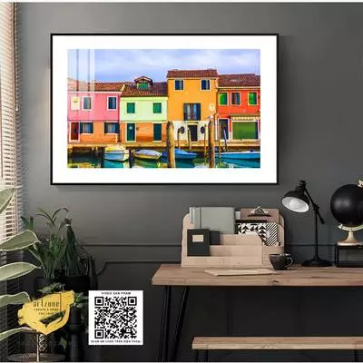 Tranh phong cảnh vải Canvas treo tường Phòng ăn Bền 90X60 cm P/N: AZ1-1121-KN-CANVAS-90X60
