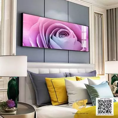 Tranh trang trí phòng ngủ vải Canvas Chung cư Giá rẻ Size: 135X45 P/N: AZ1-0605-KN-CANVAS-135X45