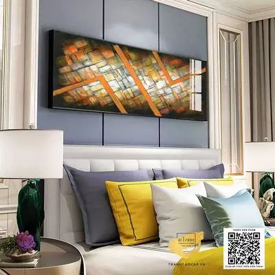 Tranh Decor phòng ngủ chung cư cao cấp Tinh tế vải Canvas Size: 165X55 cm P/N: AZ1-0682-KC5-CANVAS-165X55