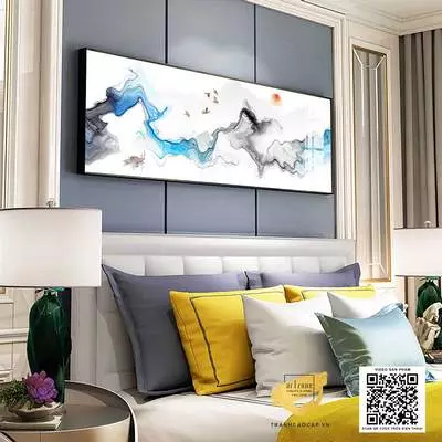 Tranh Canvas Decor phòng ngủ khách sạn Bền 135*45 P/N: AZ1-0700-KN-CANVAS-135X45
