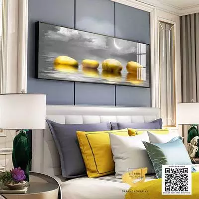 Tranh Decor phòng ngủ vải Canvas Chung cư Giá rẻ Size: 150X50 P/N: AZ1-0714-KC5-CANVAS-150X50