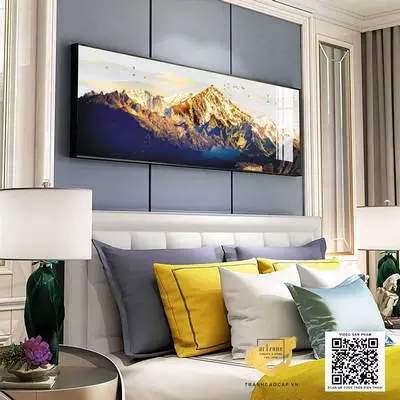 Tranh trang trí vải Canvas phòng ngủ chung cư cao cấp giá xưởng 150X50 cm P/N: AZ1-0742-KN-CANVAS-150X50