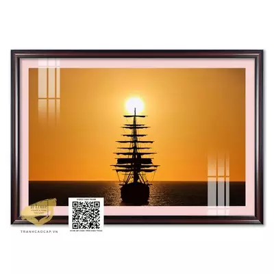 Tranh Thuận Buồm Trang trí in trên vải Canvas Căn hộ Giá rẻ Size: 90*60 P/N: AZ1-1220-KN-CANVAS-90X60