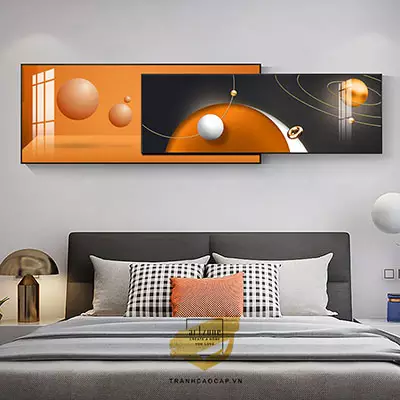Tranh trang trí phòng ngủ in trên Decal Bền Size: 150X60-150X50 P/N: AZ2-0002-KN-DECAL-150X60-150X50