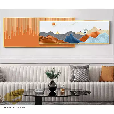 Tranh treo tường phòng ngủ vải Canvas giá xưởng Size: 150X60-150X50 P/N: AZ2-0061-KN-CANVAS-150X60-150X50