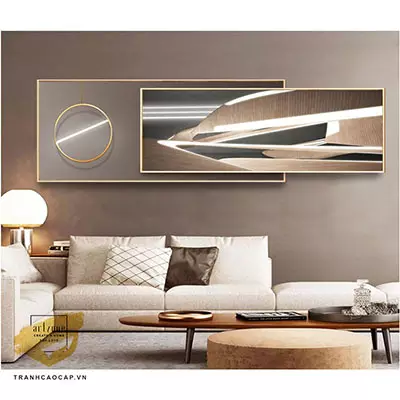 Tranh in trên vải Canvas Decor phòng ngủ chung cư cao cấp Chất lượng cao 150*60-150*50 P/N: AZ2-0071-KN-CANVAS-150X60-150X50