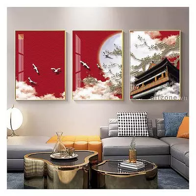 Tranh Decor phòng khách Bền in trên vải Canvas Size: 40*60-40*60-40*60 cm P/N: AZ3-0061-KC-CANVAS-40X60-40X60-40X60