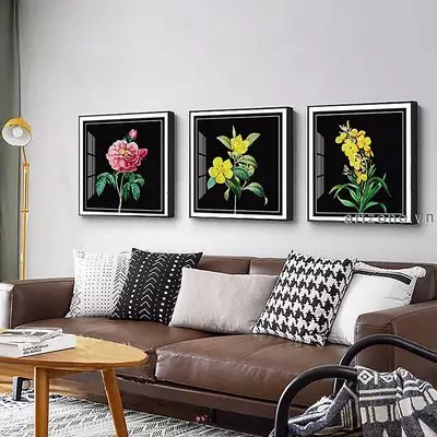 Tranh trang trí Canvas phòng khách chung cư cao cấp Nhẹ nhàng 50*50-50*50-50*50 cm P/N: AZ3-0070-KC-CANVAS-50X50-50X50-50X50