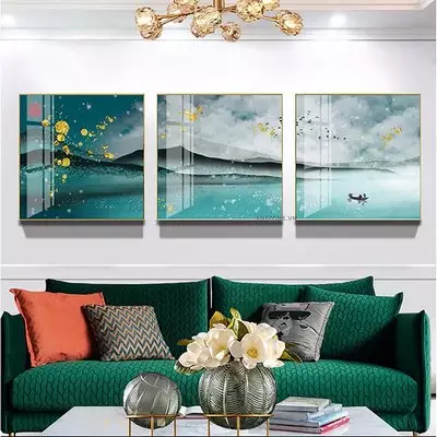 Tranh Decor in trên vải Canvas phòng khách chung cư cao cấp giá xưởng 60*90-60*90-60*90 cm P/N: AZ3-0078-KN-CANVAS-60X90-60X90-60X90