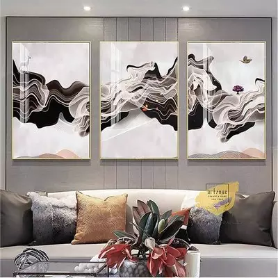 Tranh trang trí Canvas phòng khách Tinh tế 40*60-40*60-40*60 cm P/N: AZ3-0169-KN-CANVAS-40X60-40X60-40X60