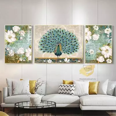 Tranh trang trí phòng khách vải Canvas chung cư cao cấp Đơn giản Size: 40X60-80X60-40X60 P/N: AZ3-0293-KN-CANVAS-40X60-80X60-40X60
