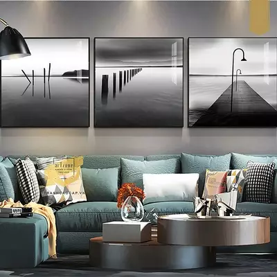 Tranh trang trí phòng khách Nhẹ nhàng in trên Mica Đài loan Size: 60X60-60X60-60X60 cm P/N: AZ3-0353-KN-MICA-60X60-60X60-60X60