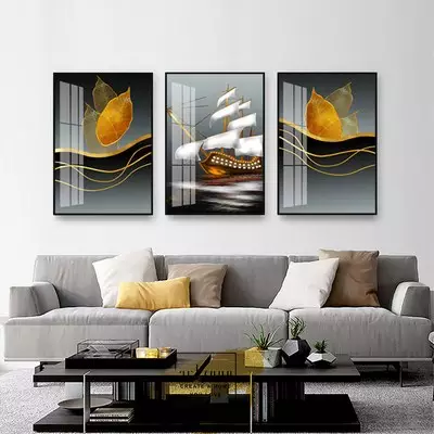 Tranh treo tường phòng khách vải Canvas nhà liền kề Giá rẻ Size: 80X120-80X120-80X120 P/N: AZ3-0738-KC-CANVAS-80X120-80X120-80X120