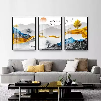 Tranh treo tường phòng khách Giá rẻ vải Canvas Size: 40X60-40X60-40X60 cm P/N: AZ3-0981-KN-CANVAS-40X60-40X60-40X60
