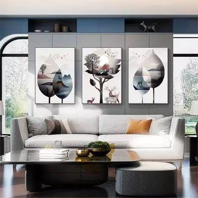 Tranh Canvas trang trí phòng khách Đơn giản 60*90-60*90-60*90 P/N: AZ3-1020-KC-CANVAS-60X90-60X90-60X90