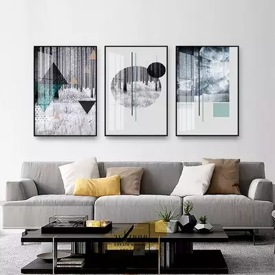 Tranh treo tường in trên vải Canvas phòng khách chung cư cao cấp giá xưởng 40*60-40*60-40*60 cm P/N: AZ3-1198-KN-CANVAS-40X60-40X60-40X60