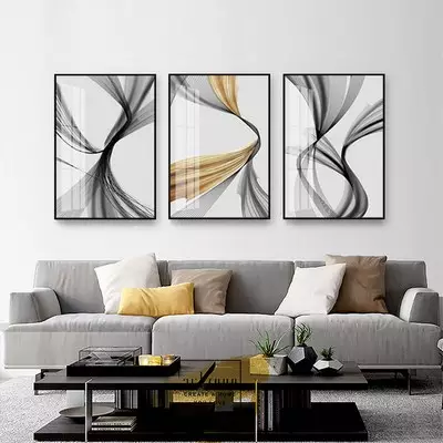 Tranh treo tường phòng khách vải Canvas chung cư cao cấp Giá rẻ Size: 50X75-50X75-50X75 P/N: AZ3-1216-KN-CANVAS-50X75-50X75-50X75