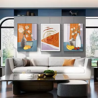 Tranh trang trí phòng khách chung cư cao cấp vải Canvas Size: 90X135-90X135-90X135 cm P/N: AZ3-1226-KC-CANVAS-90X135-90X135-90X135