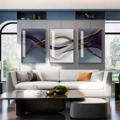 Tranh Decor phòng khách vải Canvas chung cư cao cấp Size: 50X75-50X75-50X75 P/N: AZ3-1280-KN-CANVAS-50X75-50X75-50X75
