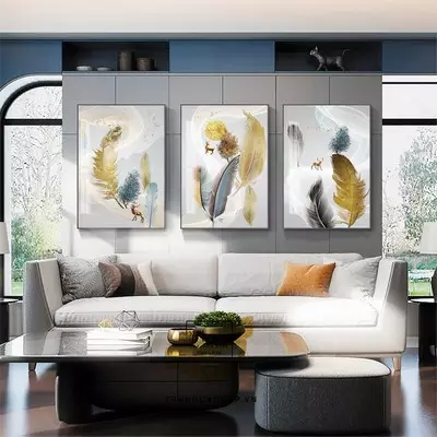 Tranh trang trí phòng khách Canvas chung cư cao cấp Giá rẻ Size: 60*90-60*90-60*90 P/N: AZ3-1281-KC-CANVAS-60X90-60X90-60X90