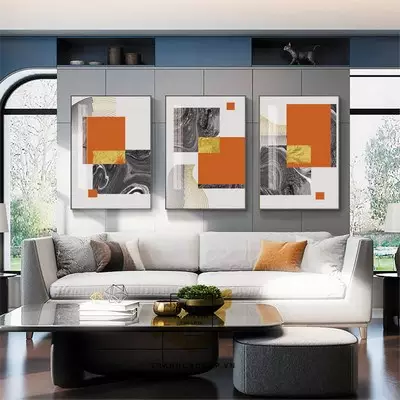 Tranh trang trí phòng khách vải Canvas chung cư cao cấp Đơn giản Size: 90X135-90X135-90X135 P/N: AZ3-1286-KN-CANVAS-90X135-90X135-90X135