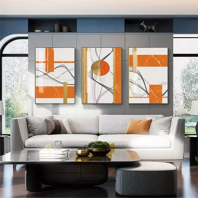 Tranh vải Canvas Decor phòng khách nhà liền kề Bền 40X60-40X60-40X60 P/N: AZ3-1287-KC-CANVAS-40X60-40X60-40X60