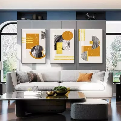 Tranh treo tường phòng khách vải Canvas chung cư cao cấp Giá rẻ Size: 50X75-50X75-50X75 P/N: AZ3-1288-KN-CANVAS-50X75-50X75-50X75