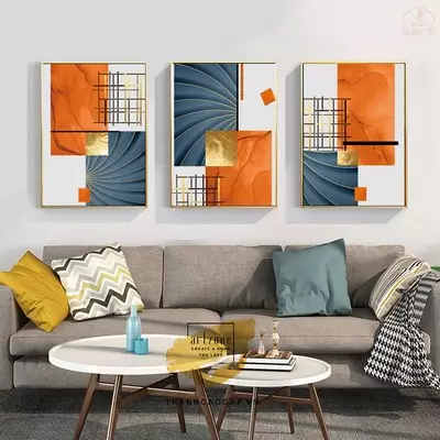 Tranh Decor phòng khách vải Canvas chung cư cao cấp Đơn giản Size: 40X60-40X60-40X60 P/N: AZ3-1292-KC-CANVAS-40X60-40X60-40X60