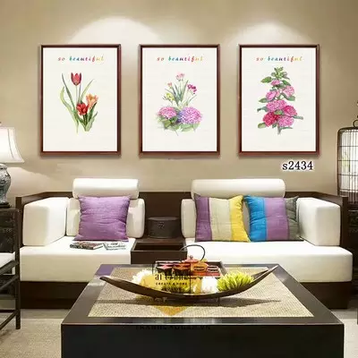 Tranh Decor phòng khách vải Canvas Đẹp Size: 50X75-50X75-50X75 P/N: AZ3-0696-KN-CANVAS-50X75-50X75-50X75