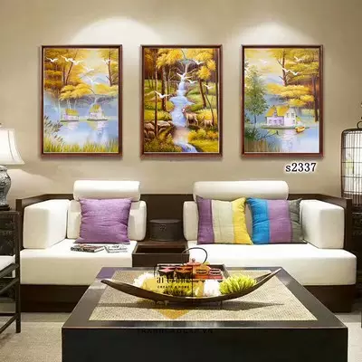 Tranh trang trí phòng khách in trên Canvas chung cư cao cấp Đơn giản Size: 90X135-90X135-90X135 P/N: AZ3-0890-KN-CANVAS-90X135-90X135-90X135