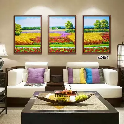 Tranh treo tường phòng khách Chung cư vải Canvas Size: 100X150-100X150-100X150 cm P/N: AZ3-0894-KN-CANVAS-100X150-100X150-100X150