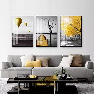 Tranh trang trí phòng khách Canvas chung cư cao cấp Đơn giản Size: 100*150-100*150-100*150 P/N: AZ3-0903-KC-CANVAS-100X150-100X150-100X150