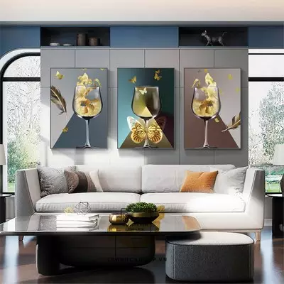 Tranh trang trí phòng khách in trên Canvas chung cư cao cấp Đơn giản Size: 40X60-40X60-40X60 P/N: AZ3-1168-KC-CANVAS-40X60-40X60-40X60