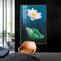 Tranh Hoa lá, Khung Nhôm, Tranh in trên Canvas Size: 90X135 P/N: AZ1-1666-KN-CANVAS-90X135