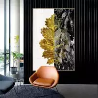 Tranh Hoa lá, Khung Nhôm, Tranh in trên Canvas 80X120 cm P/N: AZ1-1716-KN-CANVAS-80X120