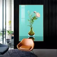 Tranh Hoa lá, Khung Nhôm, Tranh in trên Canvas Size: 60*90 cm P/N: AZ1-1735-KN-CANVAS-60X90