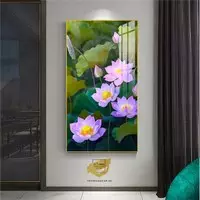 Tranh Hoa lá, Khung Nhôm, Tranh in trên Canvas Size: 60*120 cm P/N: AZ1-1761-KN-CANVAS-60X120