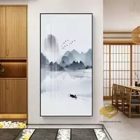 Tranh Phong cảnh, Khung Composite, Tranh in trên Canvas Size: 75X150 cm P/N: AZ1-2550-KC-CANVAS-75X150