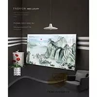 Tranh Sơn thuỷ in trên vải Canvas Decor Treo tường 150*100 cm Az1-2997-Kn-Canvas-150X100