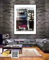 Tranh trang trí Cao cấp vải Canvas Decor phòng khách Hà Nội xưa 80X120 cm P/N: AZ1-0928-KN-CANVAS-80X120