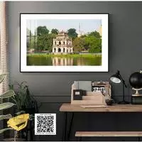 Tranh Decor đẹp trang trí phòng khách Phong cảnh Hà Nội xưa vải Canvas Kích thước: 150X100 cm P/N: AZ1-0934-KN-CANVAS-150X100