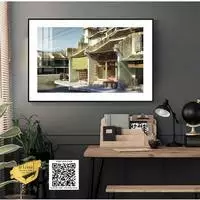 Tranh vải Canvas Hà Nội xưa treo tường phòng khách cổ điển 105X70 P/N: AZ1-0943-KN-CANVAS-105X70