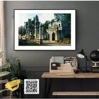 Tranh Phong cảnh Hà Nội xưa treo tường Quán Cafe in trên vải Canvas đẹp Kích thước: 75*50 P/N: AZ1-0946-KN-CANVAS-75X50